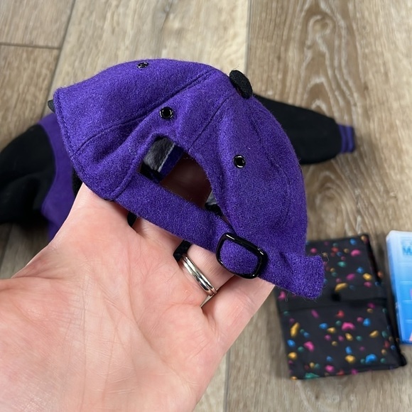 American Girl of Today Purple Varsity Jacket, Filled Backpack and Cap - Picture 5 of 13